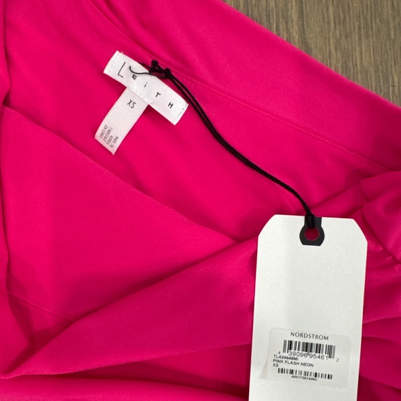 NWT Hot Pink one shoulder dress Size XS - Picture 2 of 4
